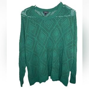 Torrid Green Crew Neck Sweater
